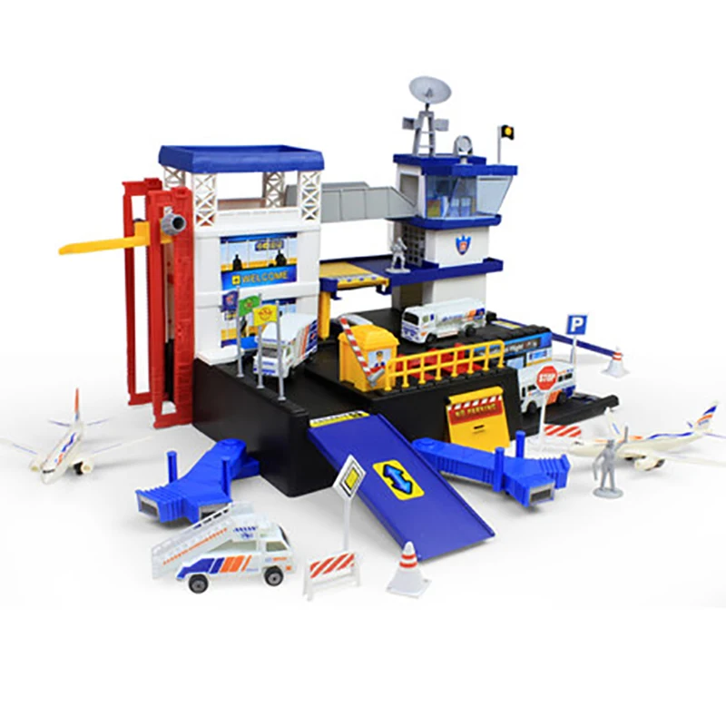 2015 Assembling Building Miniature Aviation Airport Command Center Toy
