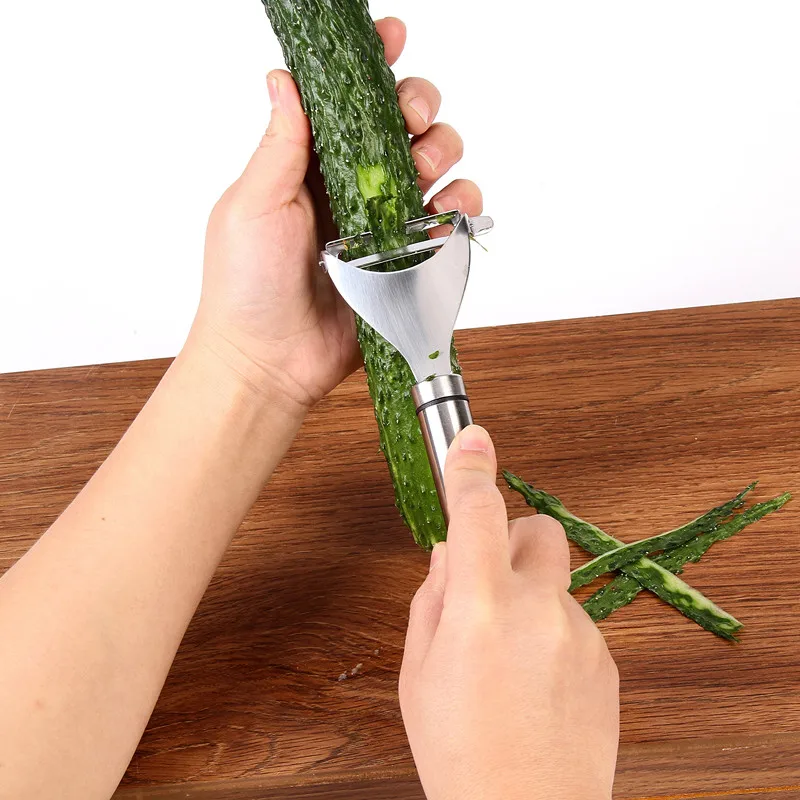 Stainless Steel Julienne Vegetable Peeler Citrus Fruit Peeler for