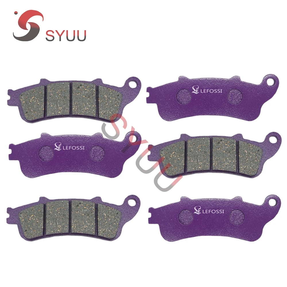 

3 Pairs 2nd Generation Motorcycle Brake Pads For HONDA VFR800 Interceptor CBR1100XX Blackbird ST1100 ST1300 GL1800 Goldwing