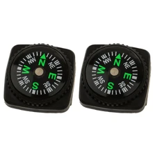 2 шт./упак., комплект с компасом без застежки для часов или Паракорда, браслеты для кемпинга, походов, катания на лодках, каякинга, каноэ, аксессуары