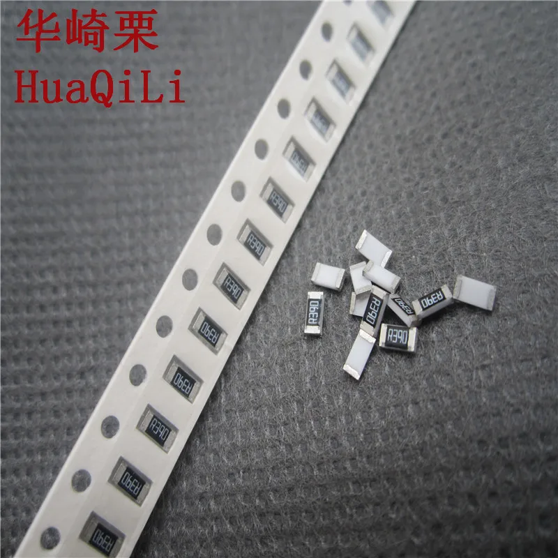 

200PCS 1206 SMD resistor 0.39R 390mR R390 1% 1/4W new original free shipping