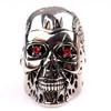 RJ Game Film Terminator Mask Skull Cool Men Rings Retro High Quality Steampunk Biker Skeleton Red Crystal Ring Jewelry ► Photo 2/6