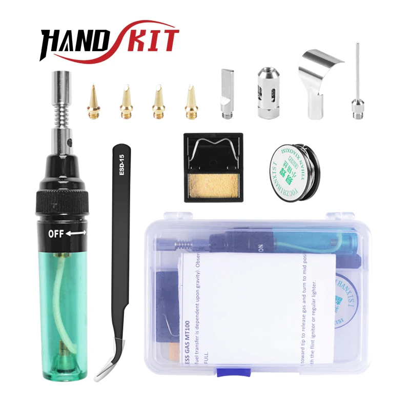 Handskit Soldering Iron MT - 100 Electric Gas Portable Triad Gas Electric Soldering Iron Universal Soldering Iron