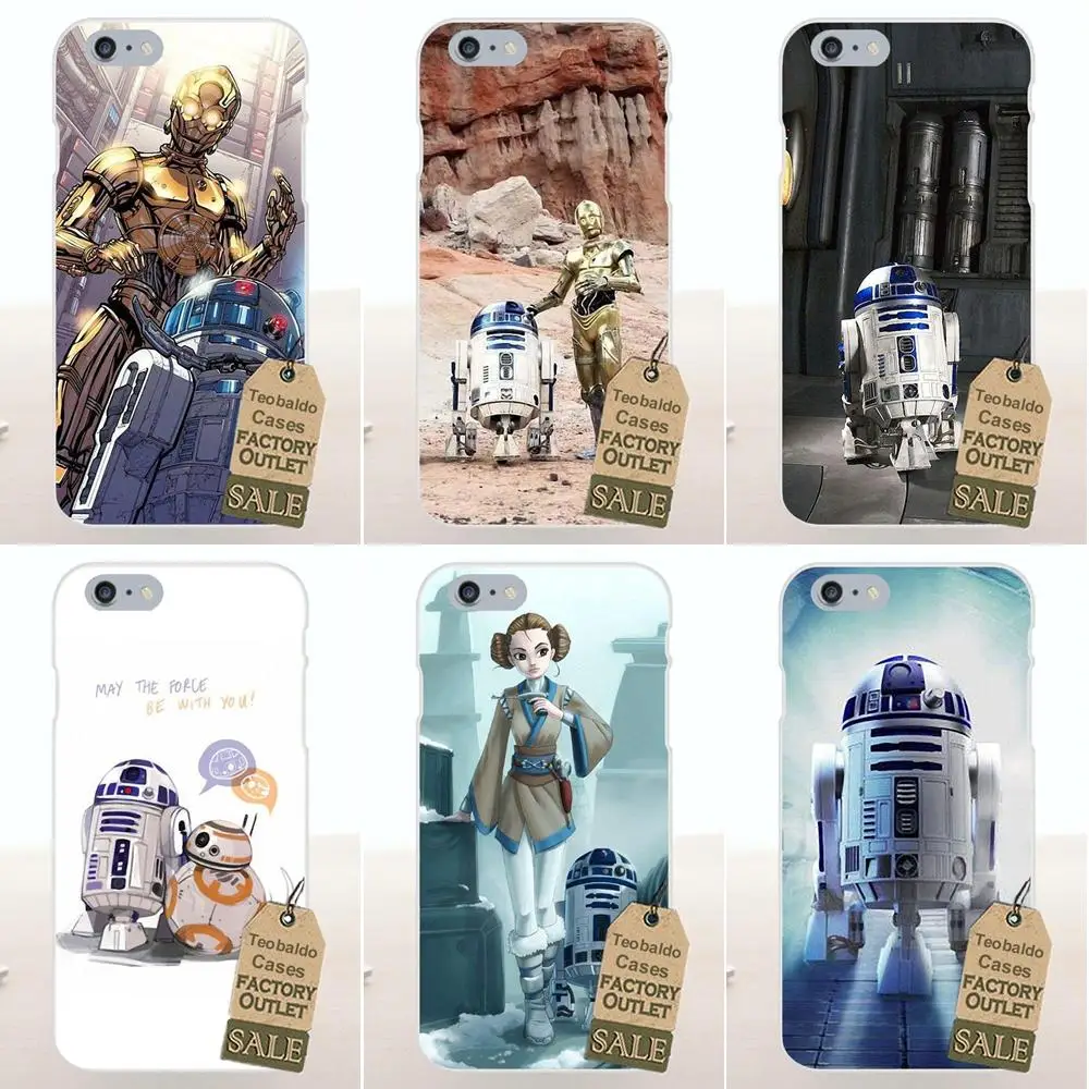 Звездные войны Bb8 R2d2 робот Bb-8 Мягкий ТПУ Новое поступление для Apple iPhone X 4 4S 5 5C SE 6 6S 7