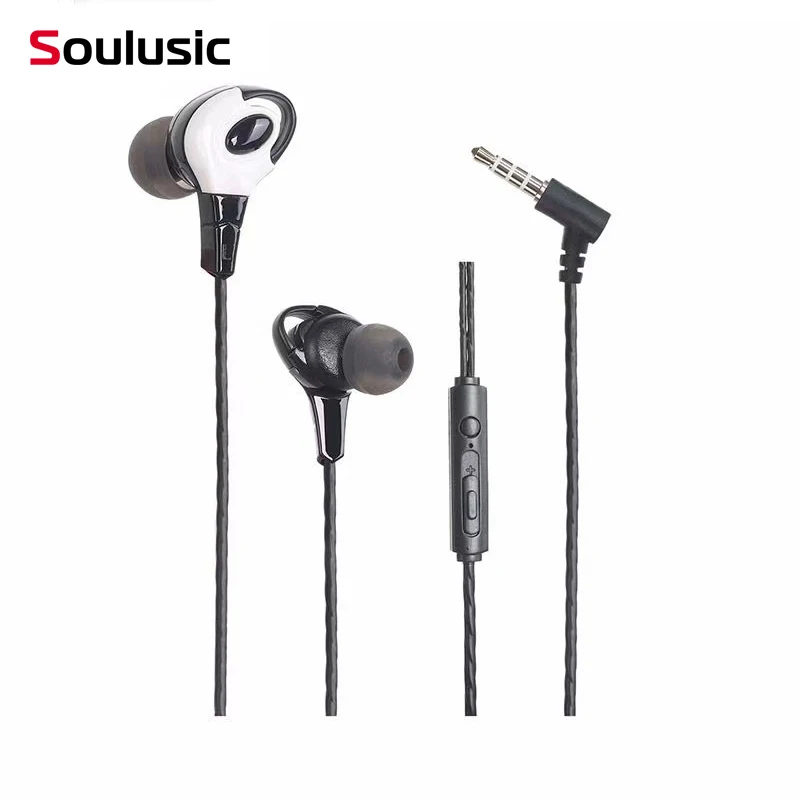 

Soulusic 3.5mm Jack In-Ear Bass Stereo Earbuds MP3 Music Earphone Colorful Wired Earpieces Earbuds With Mic For iPhone,Samsung