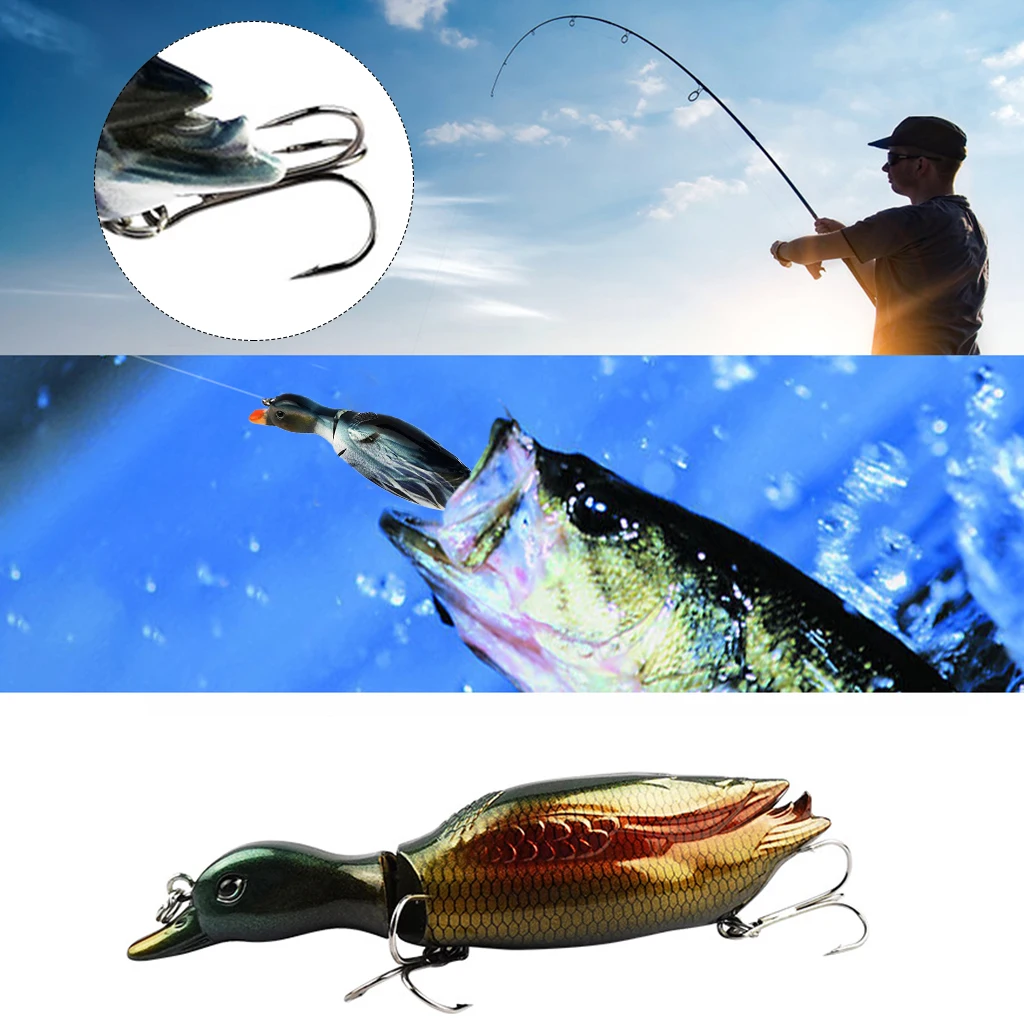 

13cm35g simulation duck bait bionic road sub-multiple fishing bait multi-section bionic lure for Hubo Reservoir and other venues
