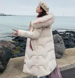 Зимняя куртка, парки 2019, корейский женский утягивающий хлопковый стеганый жакет, пальто, высококачественное женское плотное теплое