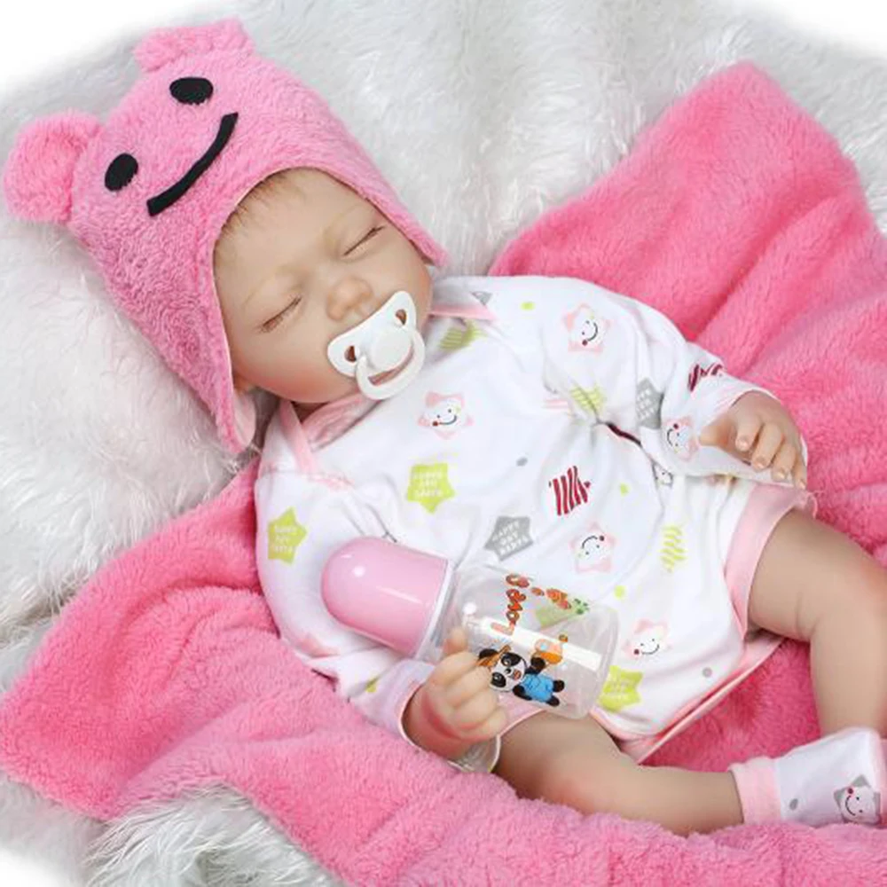 

55CM Real Full Silicone Body Reborn Baby Girl Doll Reborn Juguetes Realistic Newborn Princess Babies Fashion Dolls Bebes Reborn
