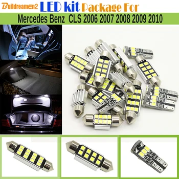 

Buildreamen2 Car Canbus 2835 LED Bulb White LED Kit Package Map Dome Trunk License Plate Light For Mercedes Benz CLS 2006-2010