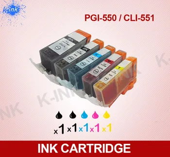 

With chip Full Ink PGI-550 CLI-551 ink cartridge compatible for CANON PIXMA MG5650 MG5450 MX925 MG5550 MG6450 MG6650 printer