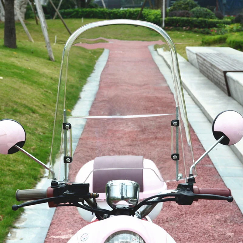 

FUYOUSHENZHU Motorcycle Wind Deflectors Wind shield for electric motorcycle Front windshield of motorcycle Universal type
