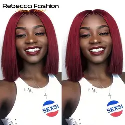 Pelucas de Cabello Humano Delantero de Rebecca Parte Media Ombre de Encaje para Mujeres Negras Peruanas Remy Cabello Liso Peluca Corta 10 & Quot; Envío Gratis Pelucas de Cabello Humano Delantero de Rebecca Parte Media Ombre de Encaje para Mujeres Negras Peruanas Remy Cabello Liso Peluca Corta 10 & Quot; Envío Gratis