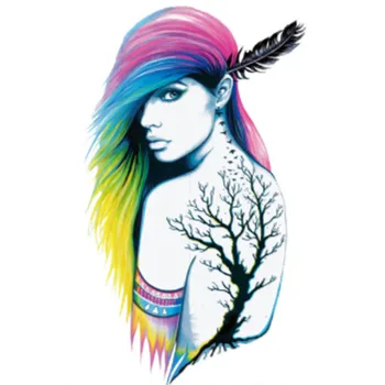 

New 1 pcs Temporary Tattoo Stickers Girls Flower Arm Body Art Waterproof Tattoo Beauty Women Decal Design