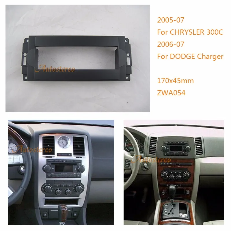 

Car Radio Fascia For CHRYSLER 300C 2005-07 PT Cruiser 2006-10 DODGE Charger Jeep Mitsubishi Trim Kit 11-054