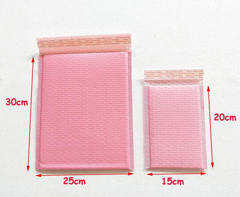 

Free Shipping Light pink Poly bubble Mailer envelopes padded Mailing Bag Self Sealing 25*30+4cm 20pcs/lot