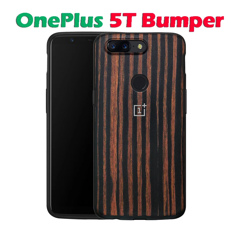 oneplus 5t ebony wood case