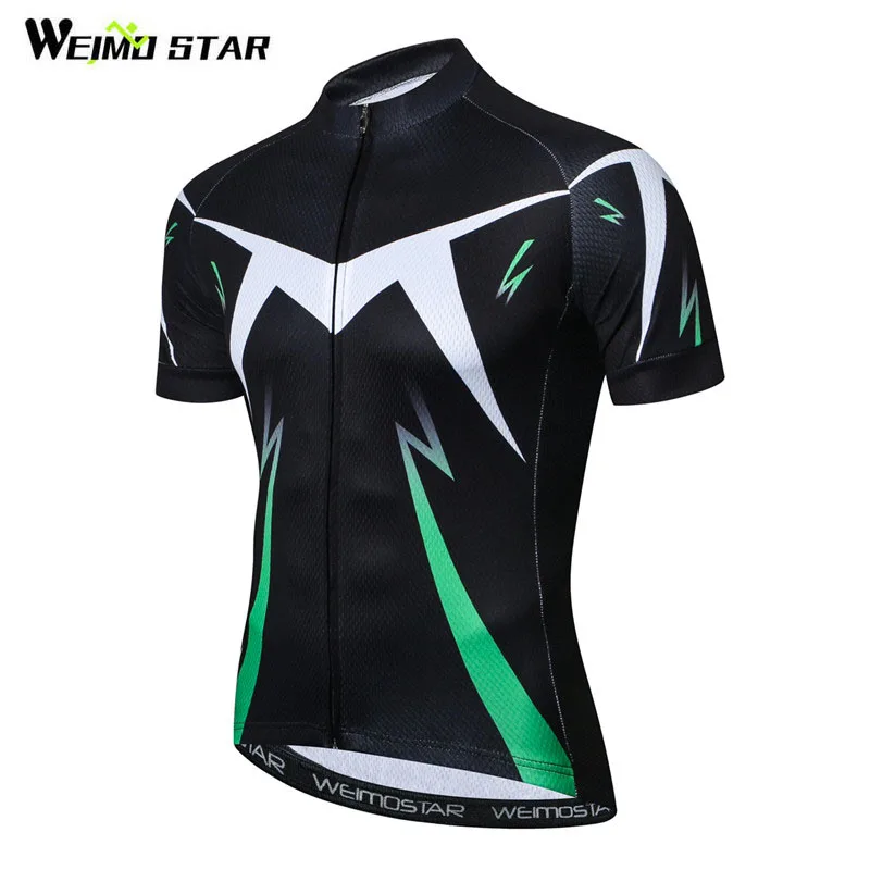 

Weimostar Green Team Cycling Jersey Shirt Downhill Bicycle Cycling Clothing Maillot Ciclismo Quick Dry Road MTB Bike Jersey Top