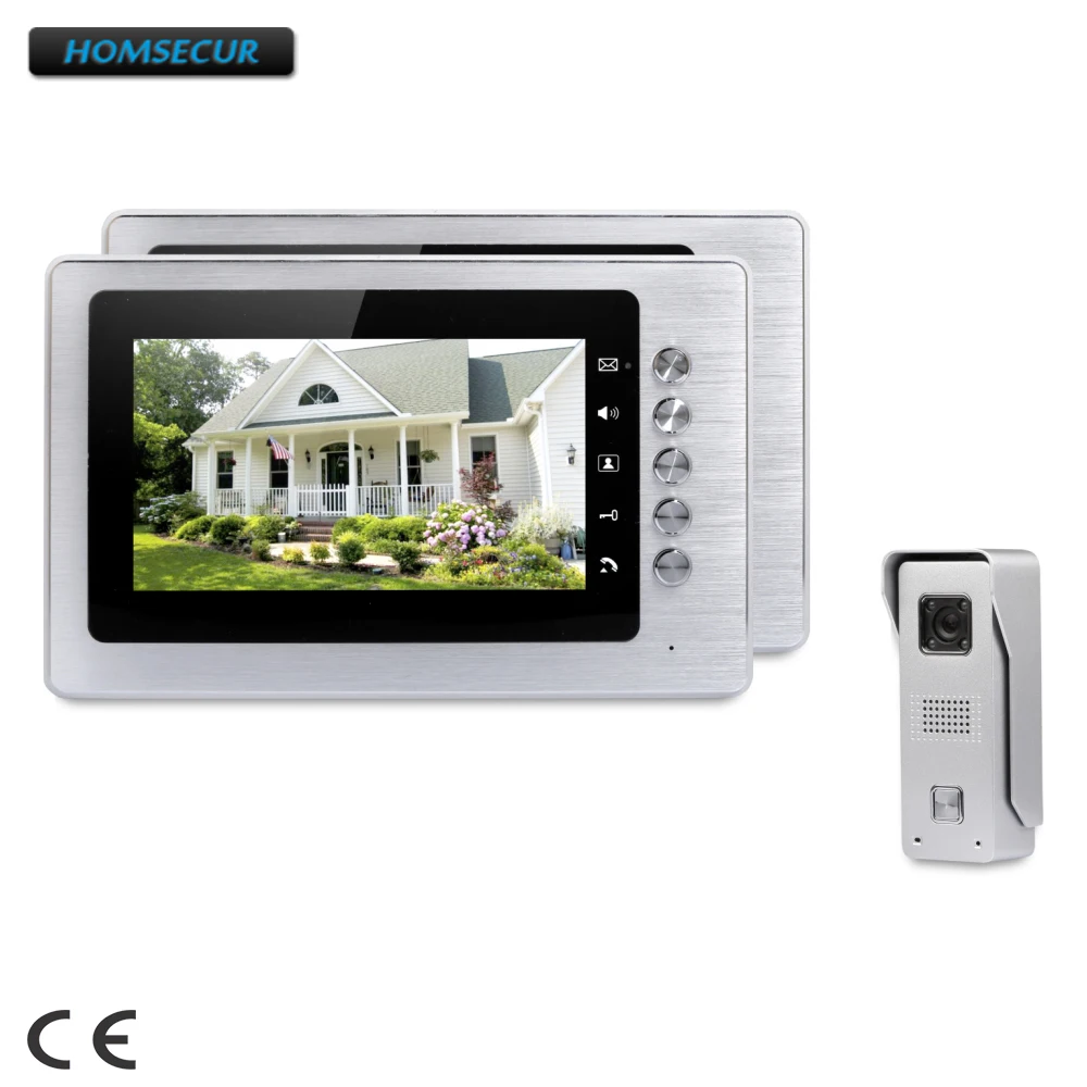 

HOMSECUR7" 7inch Video Door Entry Security Intercom with IR Night Vision for Home Security XC002+XM705