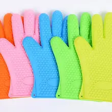 150 шт. Еда класса термостойкие толстые силиконовые Кухня печи барбекю перчатка Пособия по кулинарии Принадлежности для шашлыков Гриль Перчатка Духовка Mitt выпечки перчатки