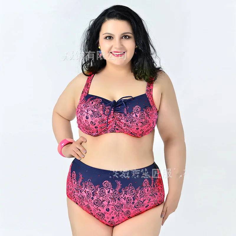 

Women Bikini Swimwear Swimsuit Big High Waist Bikinis Beachwear Swimsuits Sexy Beachwear Suit Bath Size 4XL Dropship