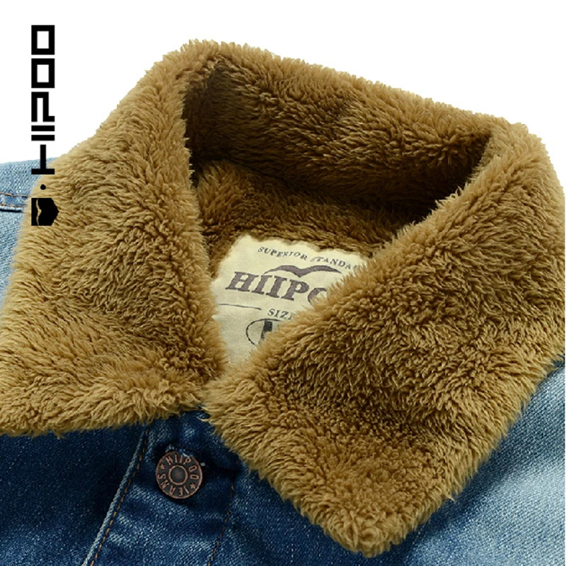 Winter Denim Jacket Men Fashion Korean 