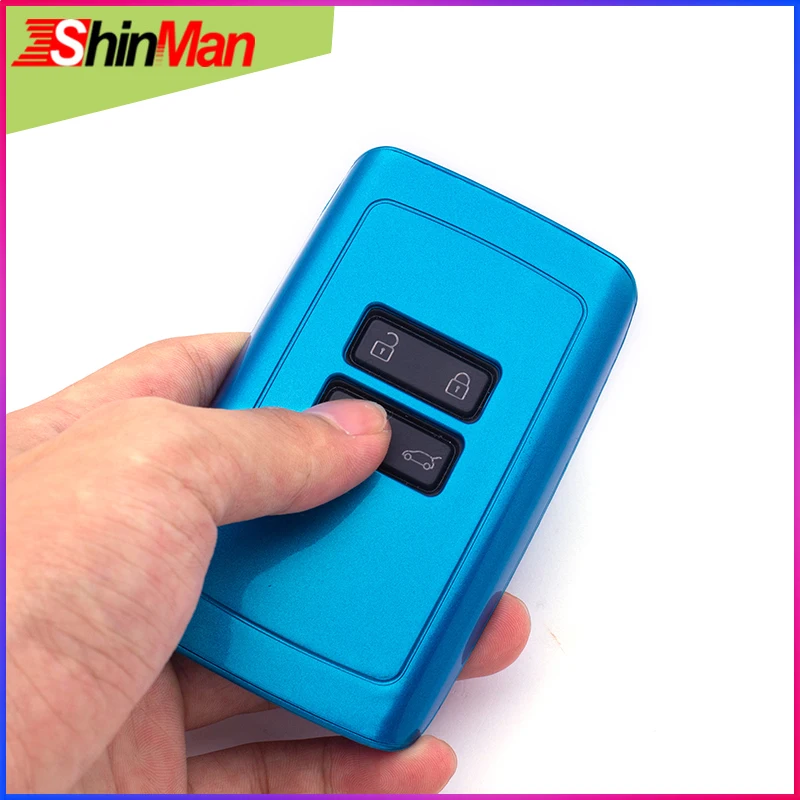 

ShinMan ABS Paint CAR key Cover Key shell For Renault car key Koleos Kadjar Megane Scenic Sander Remote key Case keychain