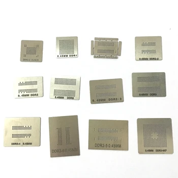 

24pcs/lot full set BGA Reballing Stencil dedicate kit for DDR DDR2 DDR2-2 DDR2-3 DDR3-2 DDR3-3 DDR3-4 DDR5 Free Shipping