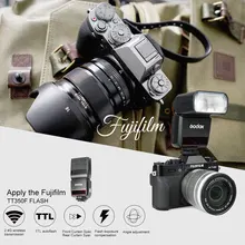 В наличии Godox Мини thinklite TTL TT350F Камера flash Высокое Скорость 1/8000 s GN36 для Fuji цифровой Камера с подарок комплект