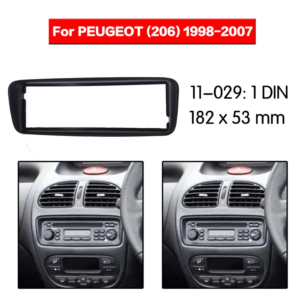 Автомобильный комплект рамов для PEUGEOT (206) 1998 2007 Автомобильное CD радио стереозвук
