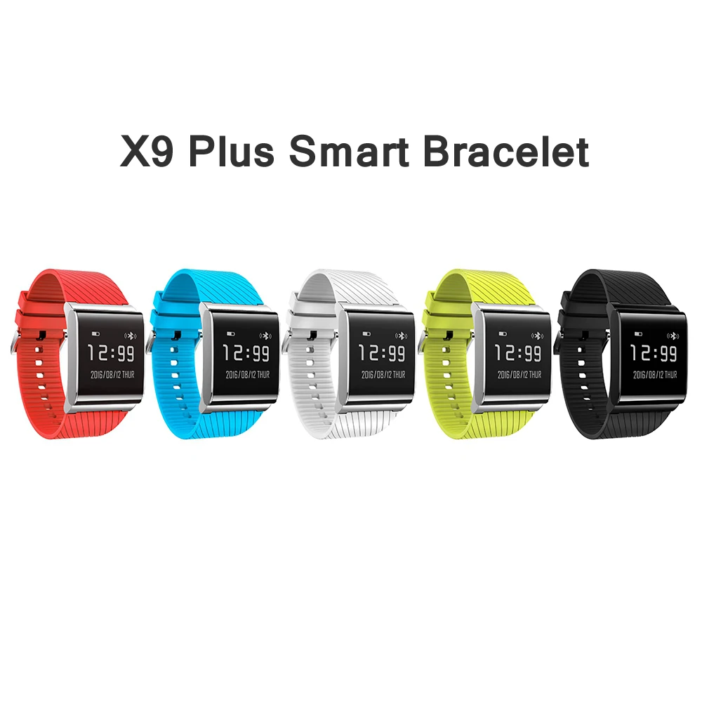 2017 Новый X9 плюс Bluetooth Smart Браслет крови кислородом смарт-фитнес-браслет