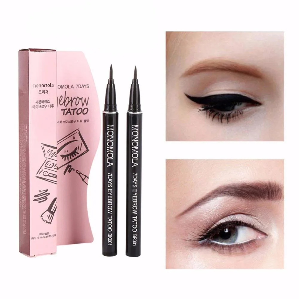 

Liquid Eyebrow Pen Tattoo Pen Pencil Liner Long Lasting Waterproof Eyebrow Colors Makeup Drop Ship Wholesale TSLM2