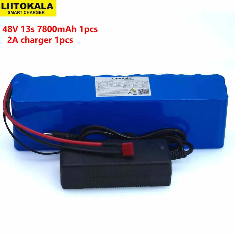 LiitoKala 48V 7.8ah 13s3p High Power 18650 Battery Electric Vehicle Electric Motorcycle DIY Battery BMS Protection+2A Charger LiitoKala 48V 7.8ah 13s3p High Power 18650 Battery Electric Vehicle Electric Motorcycle DIY Battery BMS Protection+2A Charger