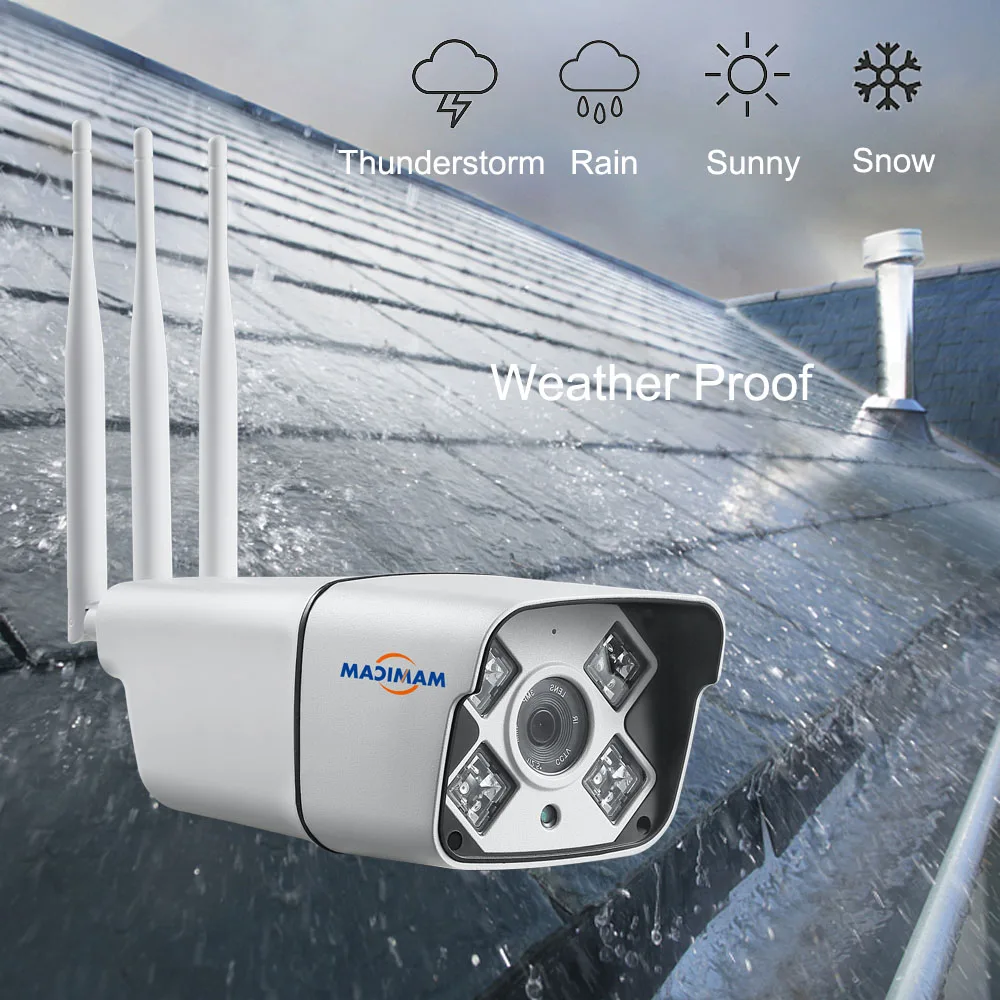Камера видеонаблюдения водонепроницаемая 3G 4G Sim карта 2 МП 1080P HD Wi Fi IP 960P|Камеры