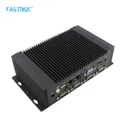 FASTDISK промышленный бизнес имплантат реклама Стиль Мини ПК компьютер с 6 com Поддержка msata 2,5 дюймов ssd hdd