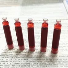 10 шт./упак. сменная чернильная коробка сменная Роскошная Подарочная коробка креативная канцелярская стальная ручка чернильный красный