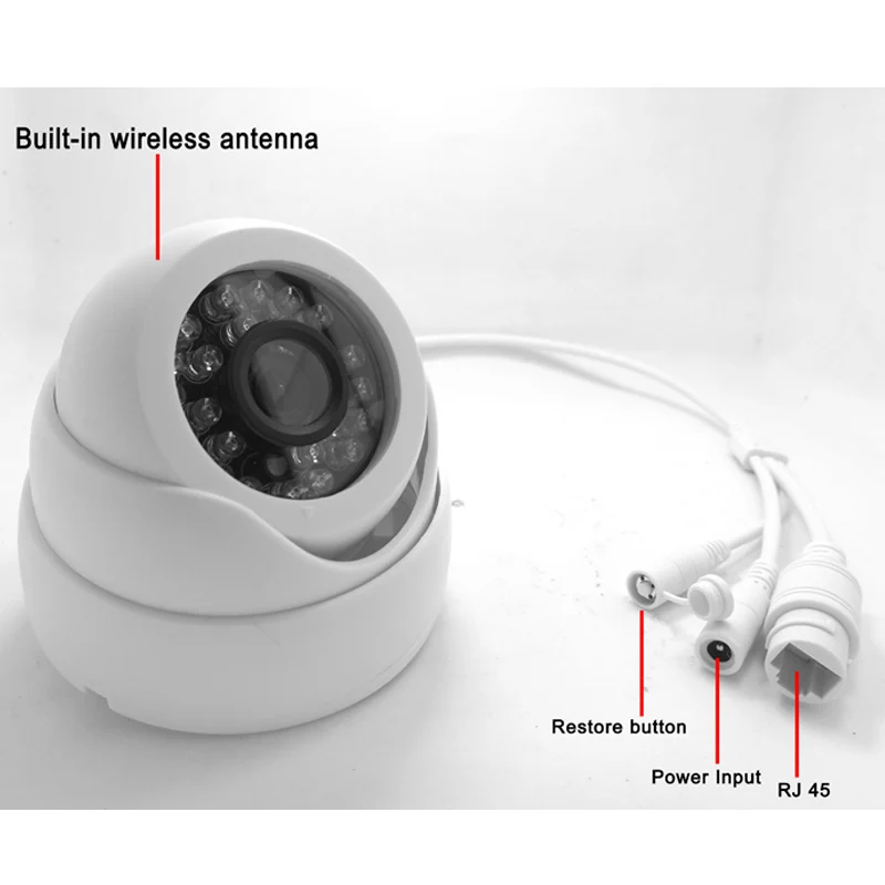 video indoor wirless dome cctv nightvision casa camera cartao sd onvif jienu 03
