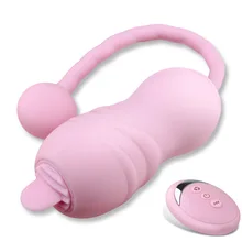 wireless remote vibrator mini bullet vibrator clitoris stimulator tongue licking pussy toy female Masturbation sextoys for women