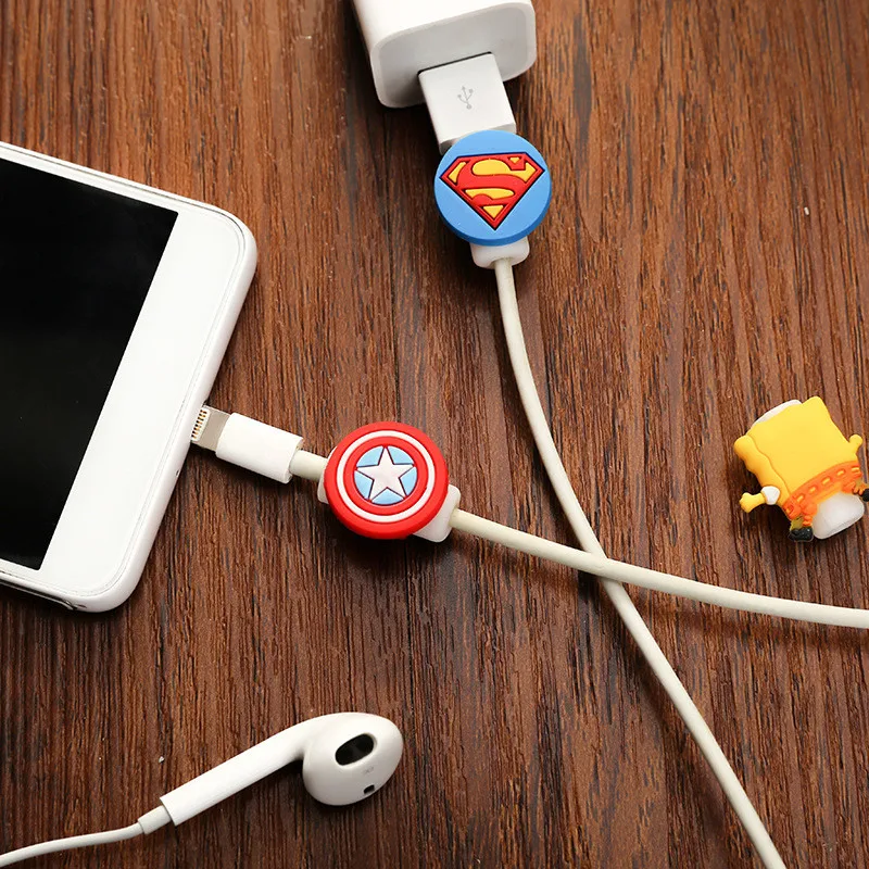 

10pcs/ Lot Line Protection Sleeve Creative Cute Data Cable Charging Cable Protective Sleeve Headphone Cable