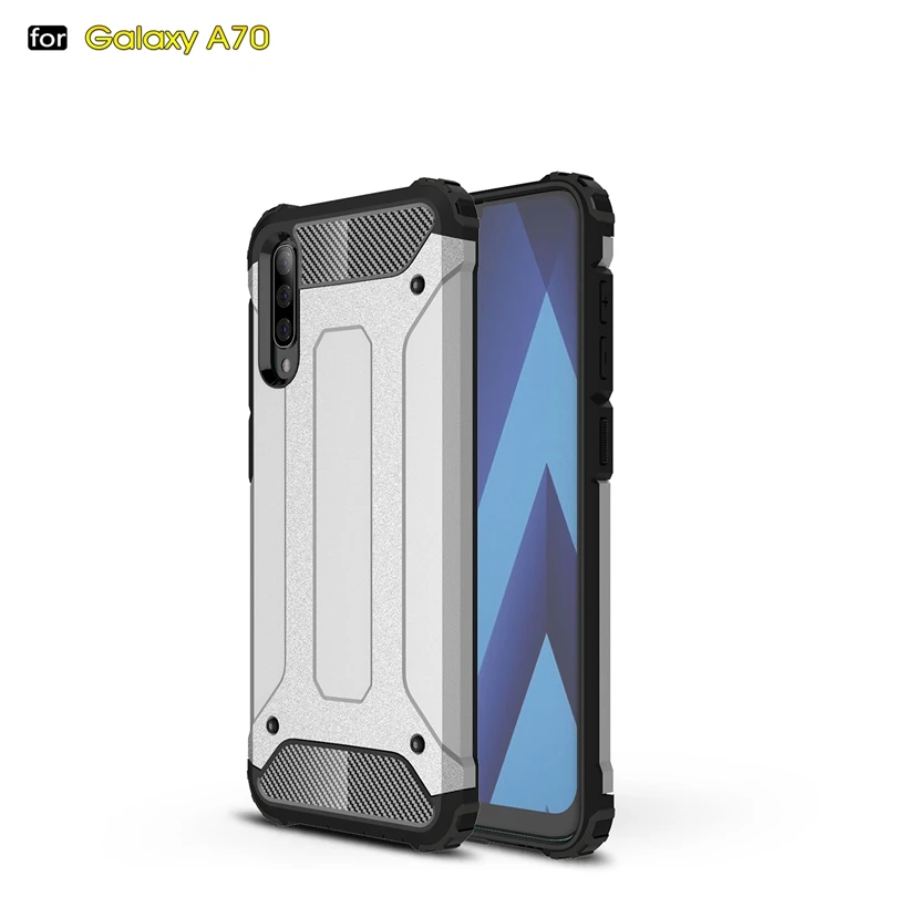 Чехлы для телефонов Samsung Galaxy A70 / A 70 армированный чехол с подставкой жесткий