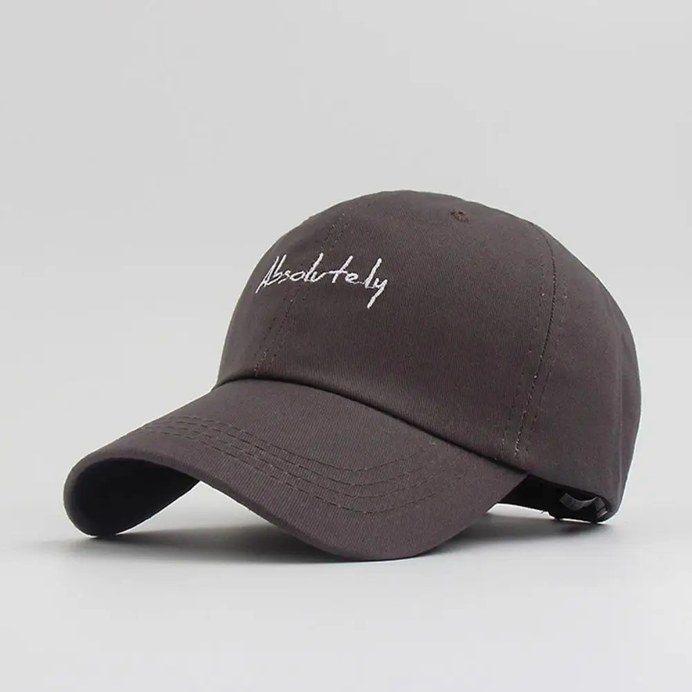 

2019 New Fashion Baseball Caps Men Women Couple College Solid Color Letter Absolutely Embroidery Hip Hop Hat Young Style Dad Hat