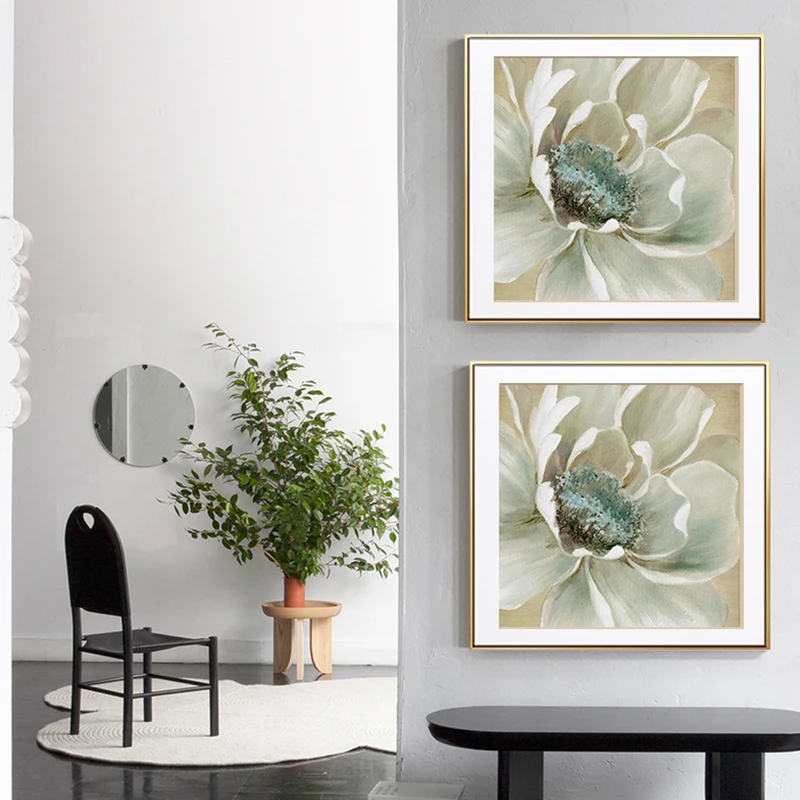 White Flower Canvas Wall Art Free Global Delivery