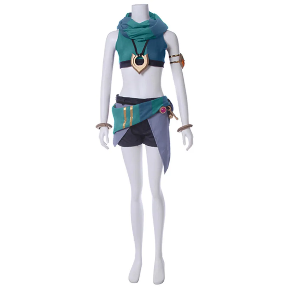 

LOL Zoe Cosplay Aspect of Twilight Cosplay Costumes Zoe Cosplay Full Set ( Top + Shorts + Scarf + Accessories )