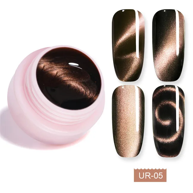 5D Cat Eye UV Gel 5 Ur Sugar 7,5 мл 9D Гель-лак для ногтей с эффектом «кошачий глаз» лак Хамелеон для использования с магнитом УФ Гель-лак 5D Фиолетовый Синий замачиваемый УФ светодиодный Гель-лак для ногтей - Цвет: 5D Cat Eye UV Gel 5
