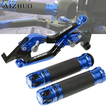 

Motorcycle Brake Clutch Lever Extendable+Handle Grips Handlebar For YAMAHA XJR1300 XJR 1300 2004-2014 2013 2012 2011 2000 1999