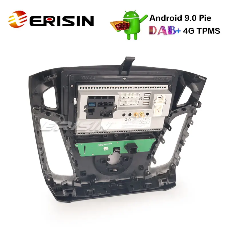 Perfect Erisin ES4895F 9" Android 9.0 Car Stereo Radio GPS SWC Canbus WiFi OBD Bluetooth for Ford Focus 3