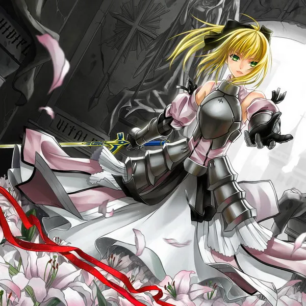 Fate Stay Night Anime Saber 45*45 см квадратная Подушка Чехол s #35693 | Дом и сад