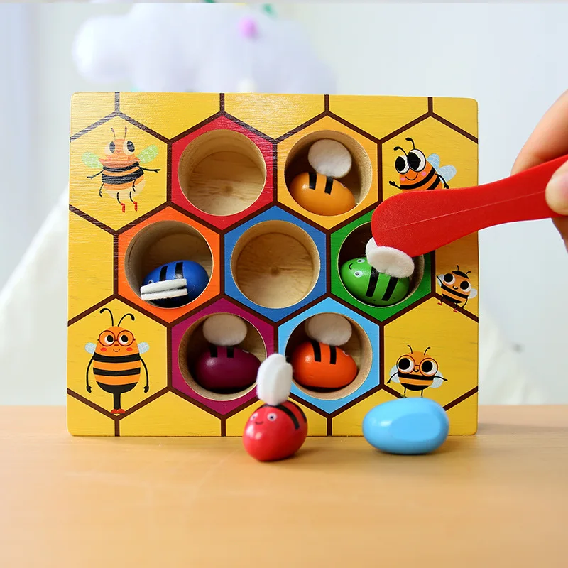 Montessori Early Education Beehive Game Toy Teaching Aid Parent-child Interaction Kids Children Math Toys Classic Gifts | Игрушки и