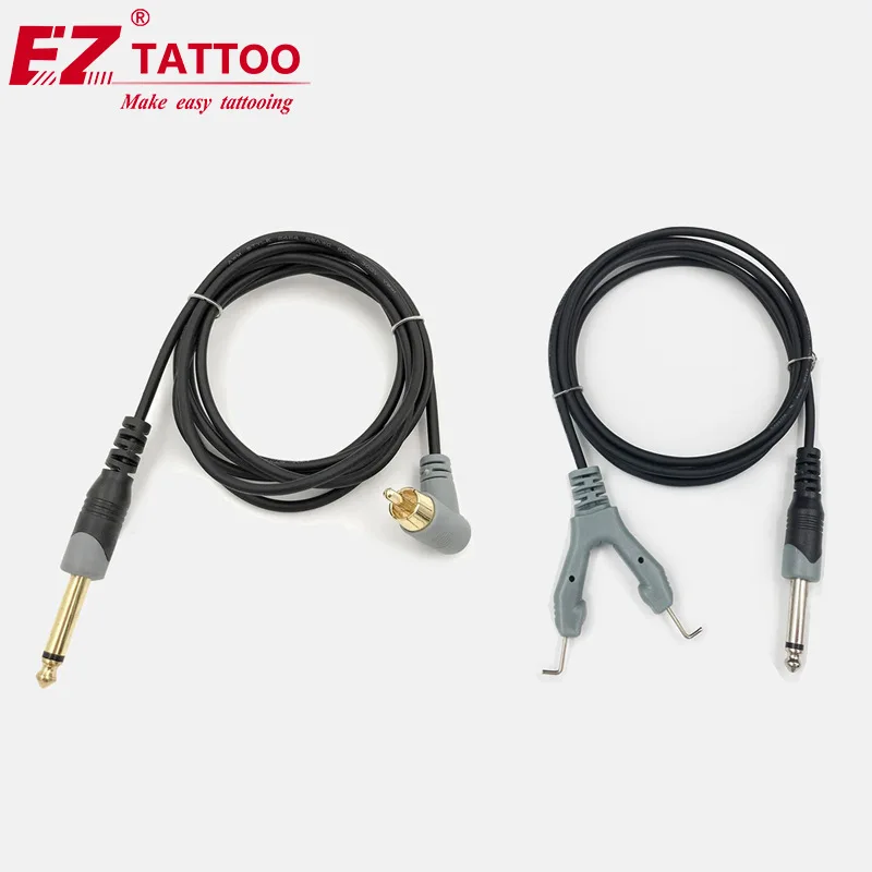 

Gray 6FT EZ Iwork Premium Jack Mono Plug /RCA connection Tattoo Clip Cord Cable Lightweight for Tattoo Machine & Power Supply