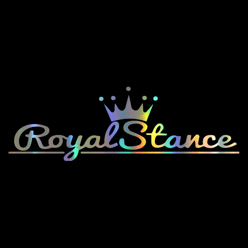 car sticker 12373cm letter print royal stance decal