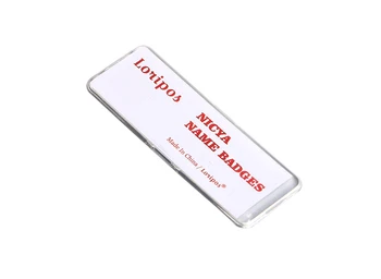60*25mm Magnetic Company Brand Student Worker Employee Id Name Card Holder Business Identification Card Frame Chest Badge 2016 new aluminium alloy employee worker id card holder with lanyard